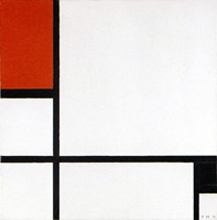 Composition N. I with Red and Black, 1929